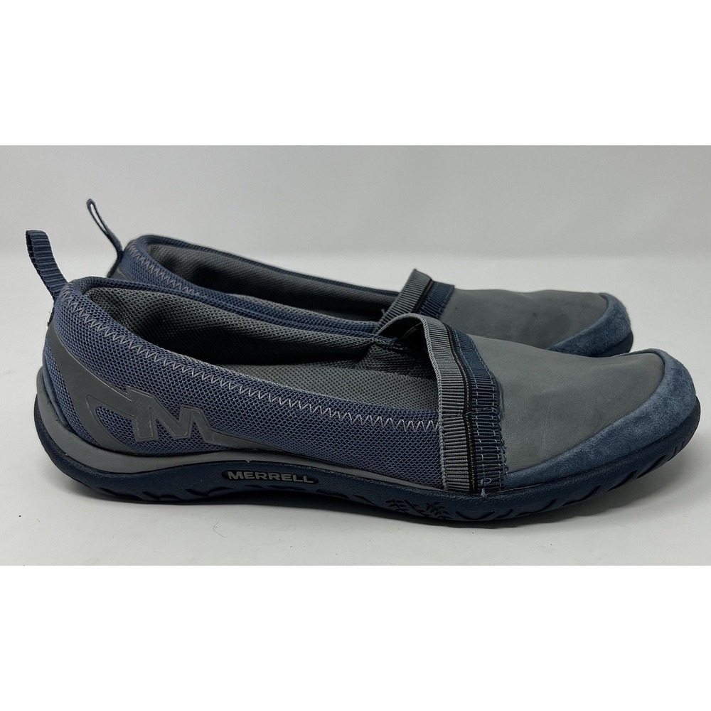Merrell Enlighten Awake Flats Women's Size 6 Gray Blue Loafers Slip On